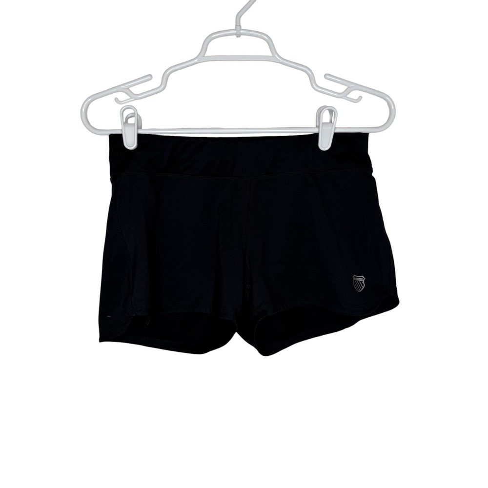 K-Swiss Womens Black Athletic Performance Running Tennis Shorts Size XS